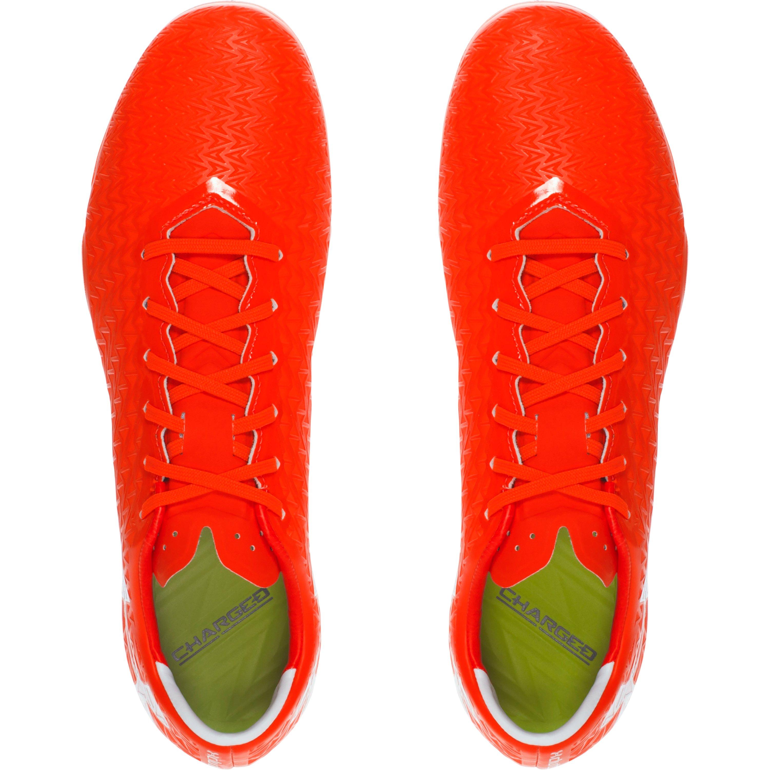 orange under armour football cleats